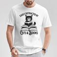 Easily Distracted By Cats And Books Book And Cat Lover Premium Tri-Blend T-Shirt Unique Gifts Easily Distracted By Cats And Books Book And Cat Lover Premium Tri-Blend T-Shirt Unique Gifts