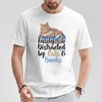 Easily Distracted By Cats And Books For Cat Lovers Men Women Kids T-Shirt Unique Gifts Easily Distracted By Cats And Books For Cat Lovers Men Women Kids T-Shirt Unique Gifts