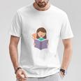 Easily Distracted By Cats And Books Girl Tee T-Shirt T-Shirt Unique Gifts