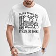 Easily Distracted By Cats And Books Shirt Cat And Book Lover Raglan Baseball Tee T-Shirt Unique Gifts Easily Distracted By Cats And Books Shirt Cat And Book Lover Raglan Baseball Tee T-Shirt Unique Gifts