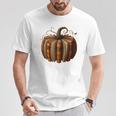 Fall Book Pumpkin Halloween Retro Fall Librarians Bookworm T-Shirt Unique Gifts