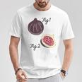 Fig 1 Figs Fruit Scientific Drawing Textbook Graphic T-Shirt Unique Gifts