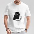 First Of All I’m A Delight Cute Cat Books Coffee Humor T-Shirt Unique Gifts