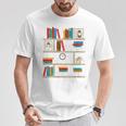 FUNNY NO SELF SHELF CONTROL READING BOOKS BOOKWORM BOOK PUN T-Shirt Unique Gifts FUNNY NO SELF SHELF CONTROL READING BOOKS BOOKWORM BOOK PUN T-Shirt Unique Gifts