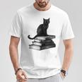 Goth Mystical Gothic Books & Cat T-Shirt Unique Gifts Goth Mystical Gothic Books & Cat T-Shirt Unique Gifts