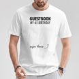 Guestbook Alternative 65th Birthday Decorations For Him Her T-Shirt Unique Gifts