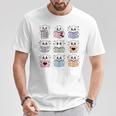 Halloween Ghosts Reading Books Pattern Spooky Kawaii Anime T-Shirt Unique Gifts Halloween Ghosts Reading Books Pattern Spooky Kawaii Anime T-Shirt Unique Gifts