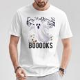 Halloween Teacher Librarian Books Reading Ghost Pun BOOOOKS For Men Women Kids T-Shirt Unique Gifts