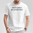 Hot Girls Read Books Confident Reading Bookworm Girl T-Shirt Unique Gifts