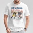 Ice Hockey Romance Reader Book Lover Reading Smut Smutty T-Shirt Unique Gifts