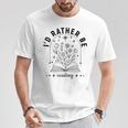 I’d Rather Be Reading Minimal Book Lover Arch T-Shirt Unique Gifts