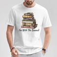 I'm With The Banned Books Reading Addict Book Lover T-Shirt Unique Gifts