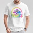 I'm With The Banned Books Retro Tie Dye Wildflowers T-Shirt Unique Gifts