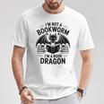 I'm Not a Bookworm I'm a Book Dragon For Fantasy Lovers Premium Tri-Blend T-Shirt Unique Gifts