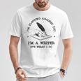I'm Plotting Against You I'm A Writer Book Novel Author T-Shirt Unique Gifts