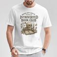 Introverted Book Club Member Anti Social Reader Premium Tri-Blend T-Shirt Unique Gifts