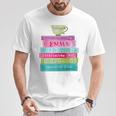 Jane Austen Book Stack Tea Fans Vintage Literary Premium Tri-Blend T-Shirt Unique Gifts Jane Austen Book Stack Tea Fans Vintage Literary Premium Tri-Blend T-Shirt Unique Gifts