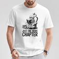 Just One More Chapter Book Skeleton Reading Books T-Shirt Unique Gifts