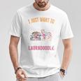 I Just Want To Read Books And Pet My Labradoodle T-Shirt Unique Gifts