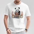 Kawaii Panda Book Lover Reading Books Panda Librarian T-Shirt Unique Gifts