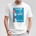 Kids Dr Seuss The Cat In The Hat Book Cover Performance T-Shirt Unique Gifts