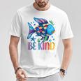 Kids Be Kind Rainbow Scale Fish Teacher Reading Book Toddler T-Shirt Unique Gifts