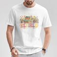 This Librarian Is Retired 2026 Book Lover Retirement Reading Premium Tri-Blend T-Shirt Unique Gifts