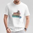 Life Is Better With Coffee Cats And Books For Cats Lover T-Shirt Unique Gifts