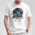 Lets Get Lit Book ShirtGet Lost In a Book SignFloral Book T-Shirt Unique Gifts