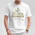 Lost In Stories Aesthetic Book And Growing Plant Tee T-Shirt Unique Gifts