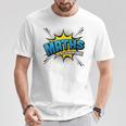 Maths Is My Superpower Comic Book Style T-Shirt Unique Gifts