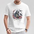 Morally Grey Book Club Gothic Skeleton And Raven Vintage Premium Tri-Blend T-Shirt Unique Gifts
