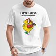 Mr Men Little Miss Meme Little Miss Book Hoarder T-Shirt Unique Gifts