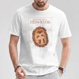 Natural Science Textbook Anatomy Hedgehog T-Shirt Unique Gifts