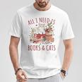 All I Need Is Books And Cats Valentines Day Reading Bookworm T-Shirt Unique Gifts All I Need Is Books And Cats Valentines Day Reading Bookworm T-Shirt Unique Gifts