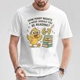 How Many Nights Reading Duck 67 Meme Book Lovers T-Shirt Unique Gifts