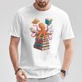 Octopus Book Reading Book Reader Ocean Octopus Premium Tri-Blend T-Shirt Unique Gifts