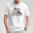 Pigeon Birds And Books Reading Bird Watching Bookworm T-Shirt Unique Gifts