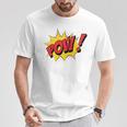 POW Comic Book Cartoon Pop Art Comfort Colors Crop Top T-Shirt Unique Gifts POW Comic Book Cartoon Pop Art Comfort Colors Crop Top T-Shirt Unique Gifts