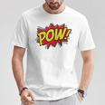 POW Comic Book Font Action Hero BAM BANG BOOM POW T-Shirt Unique Gifts