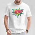 Pow Retro Comic Book Art Superhero Bubble Premium T-Shirt Unique Gifts Pow Retro Comic Book Art Superhero Bubble Premium T-Shirt Unique Gifts