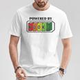 Powered By Books Bookworm Librarian Reading T-Shirt Unique Gifts