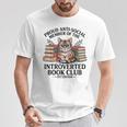 Proud Introverted Book Club Anti Social Reader Pet Cat T-Shirt Unique Gifts