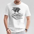 Raven Crow Book Aesthetic Dark Academia Bookworm T-Shirt Unique Gifts Raven Crow Book Aesthetic Dark Academia Bookworm T-Shirt Unique Gifts