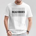 Read Books Cool Book Lover Reading Retro Vintage T-Shirt Unique Gifts