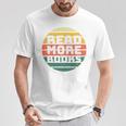Read More Books Retro Vintage Book Lover Premium Tri-Blend T-Shirt Unique Gifts