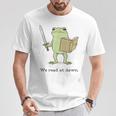 We Read At Dawn Bookish Frog Reading T-Shirt Unique Gifts