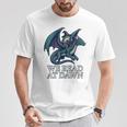 We Read At Dawn Frog Riding Dragon Book Lover Art Comfort Colors Crop Top T-Shirt Unique Gifts