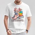 Readalotl a Kawaii Axolotl Reading a Book As Readsalotl Raglan Baseball Tee T-Shirt Unique Gifts Readalotl a Kawaii Axolotl Reading a Book As Readsalotl Raglan Baseball Tee T-Shirt Unique Gifts