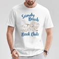 Reading Book Lover Bookish Summer Sandy A Beach Book Club T-Shirt Unique Gifts